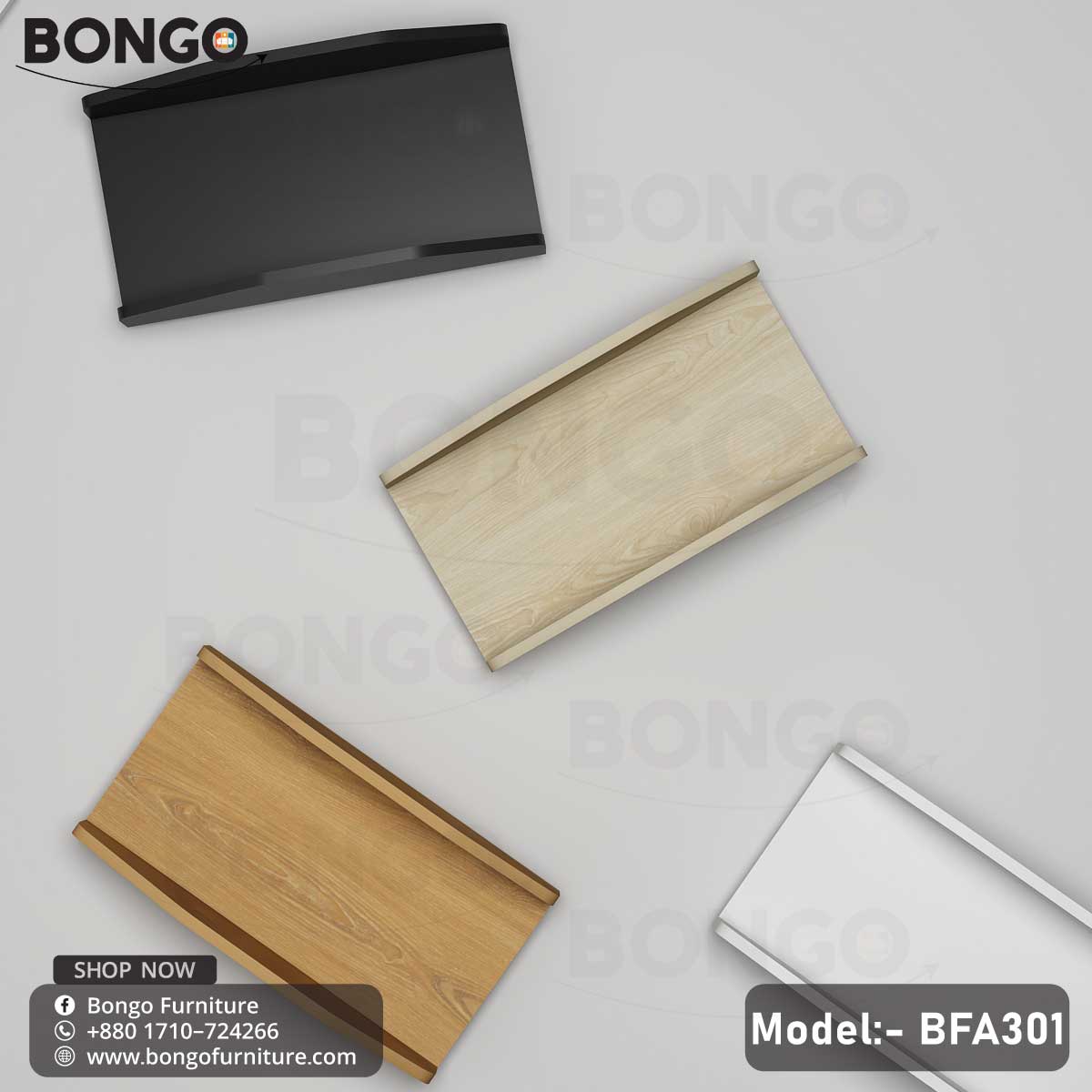 A CPU Cruiser - BFA301 model by Bongo, featuring a gray CPU trolley with PVC wheels and a Water Resistant Strong Laminated Board board base.