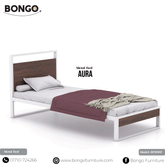 Aura Metallic Bed -BFB007 (Single Size Bed)