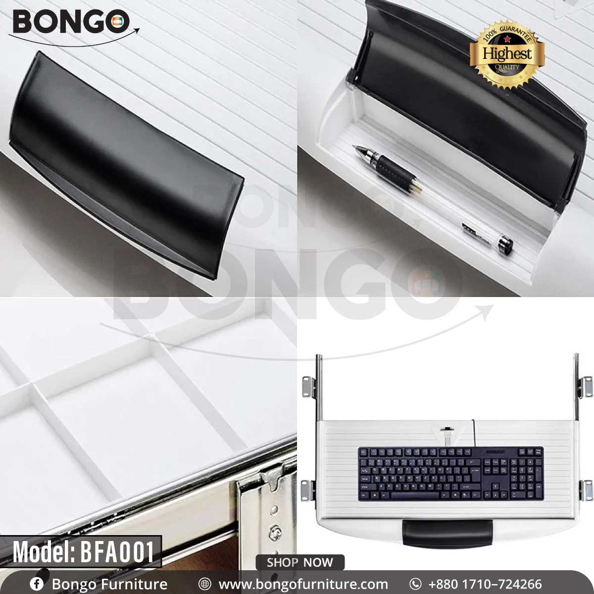 PVC Keyboard Tray - BFA001.