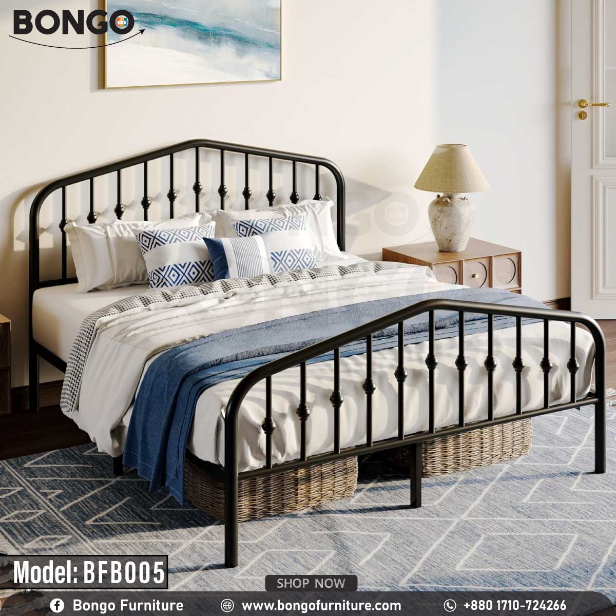 Mirage Metal Bed - BFB004.