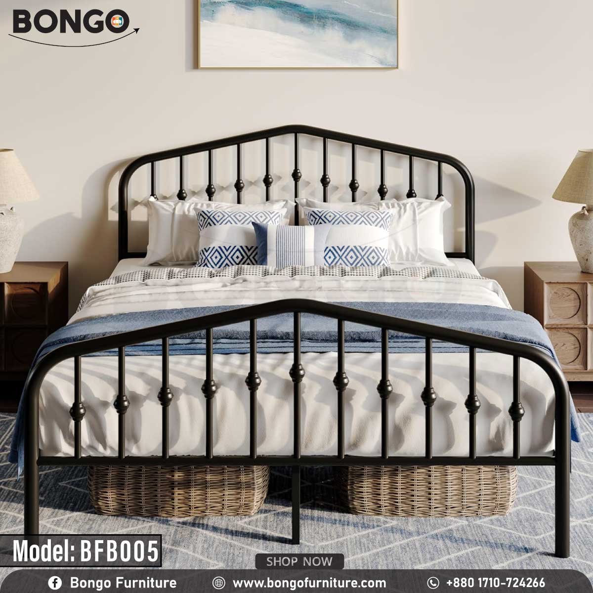 Mirage Metal Bed - BFB004.