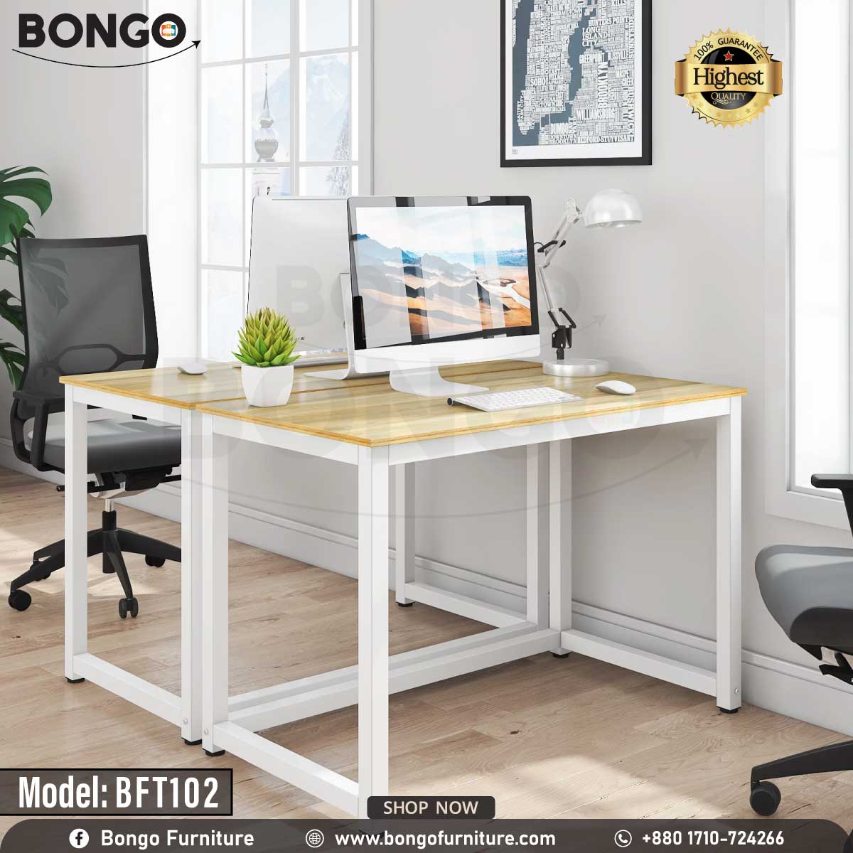 Gentle Home Office Desk - BFT102.