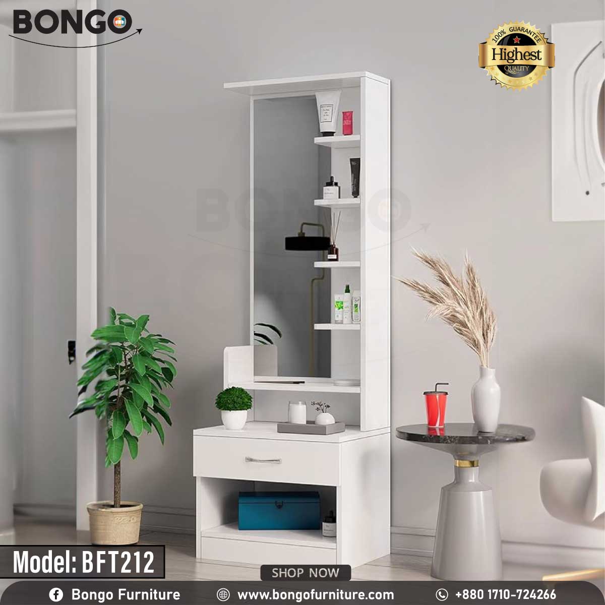 Dazzling Dressing Table - BFT212.