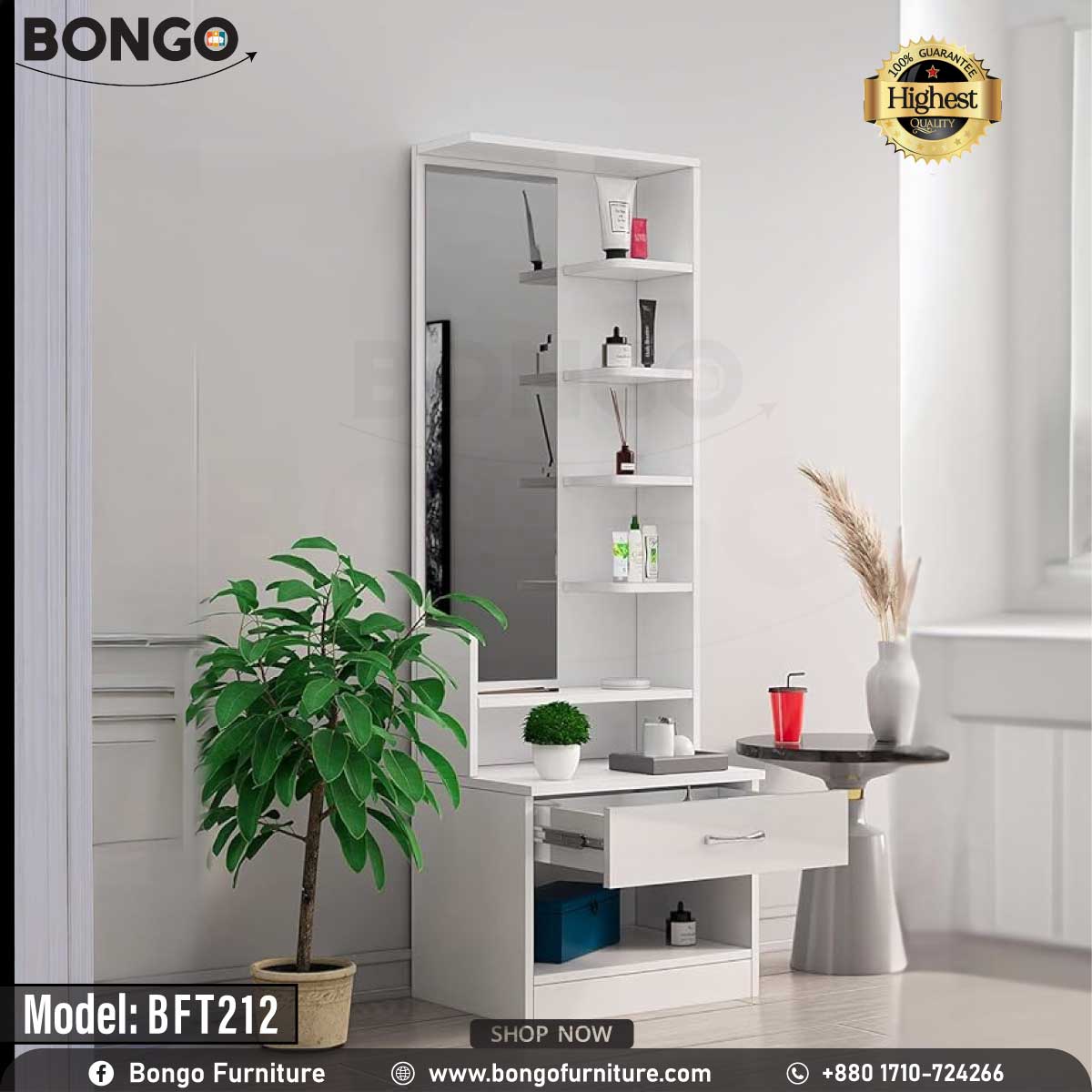 Dazzling Dressing Table - BFT212.