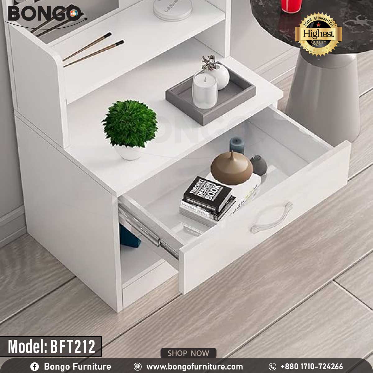 Dazzling Dressing Table - BFT212.