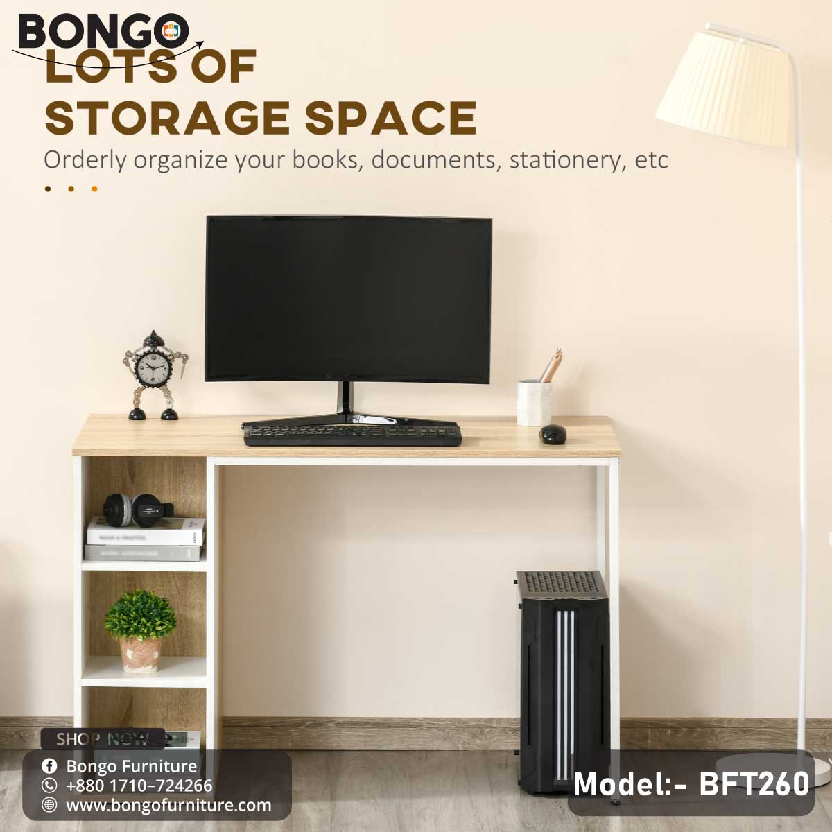 Paragon Study Table & Home office Desk - BFT260.