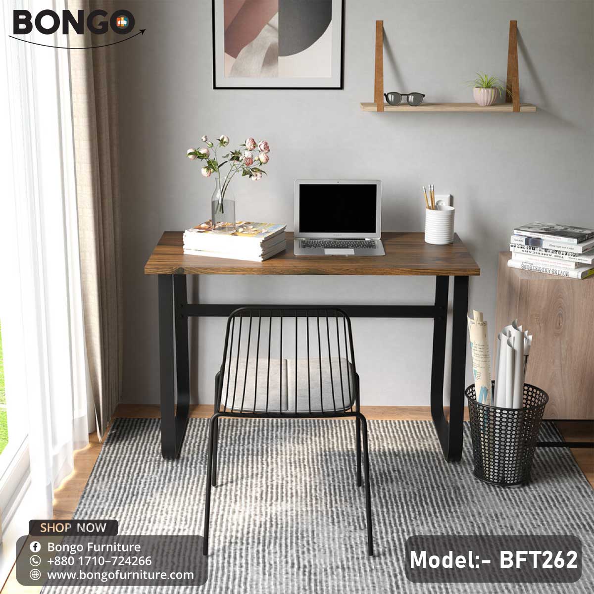 Multi Mania Study & Computer Table - BFT262.