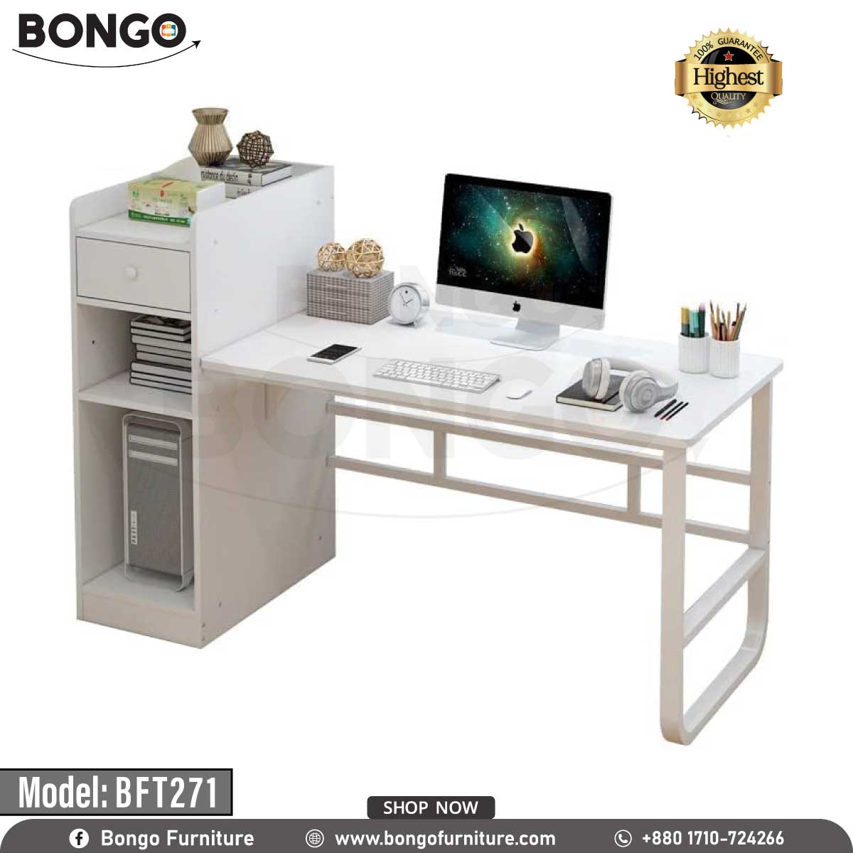 Throne Computer Table - BFT271.