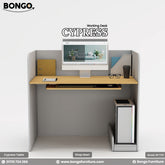 Cypress Desk Durable - Functional - 48" x 24" surface, 42" total height - Water resistant laminated build for long-lasting use. Shop Now!