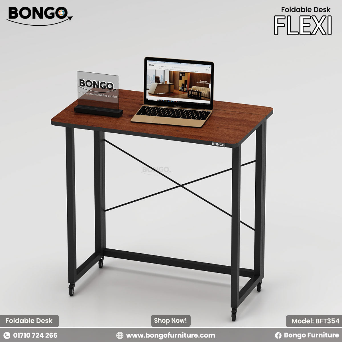 Flexi Foldable Desk- BFT354 | Bongo Furniture