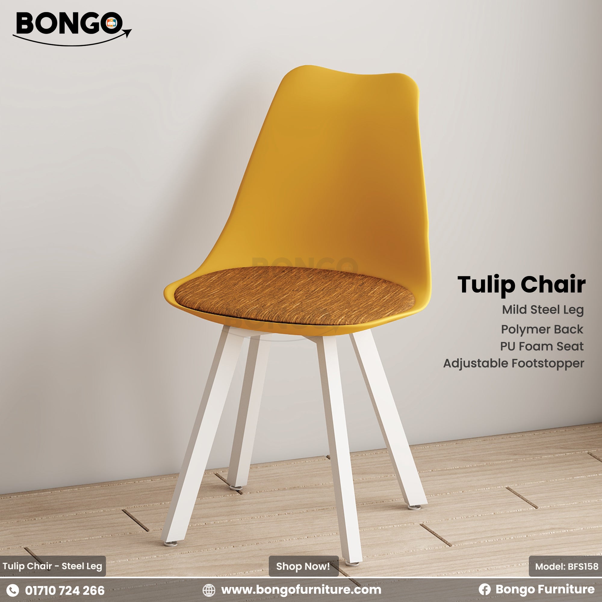 Tulip Chair - Steel Leg | BFS158.