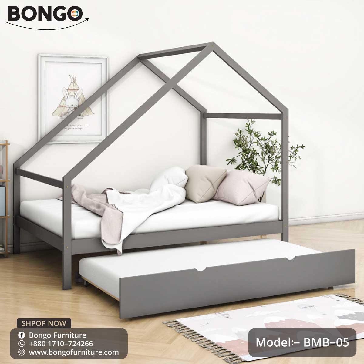 Silver Serenity - BMB-05 Metal Bed