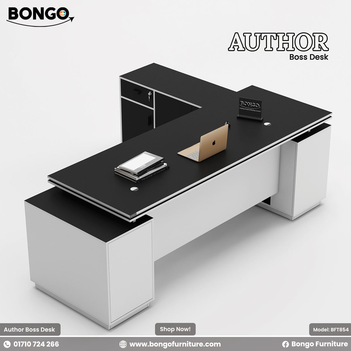 Author - Boss Desk | BFT854