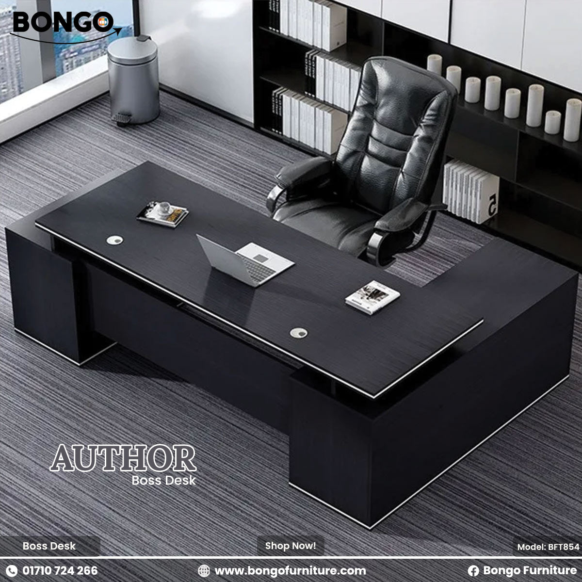 Author - Boss Desk | BFT854