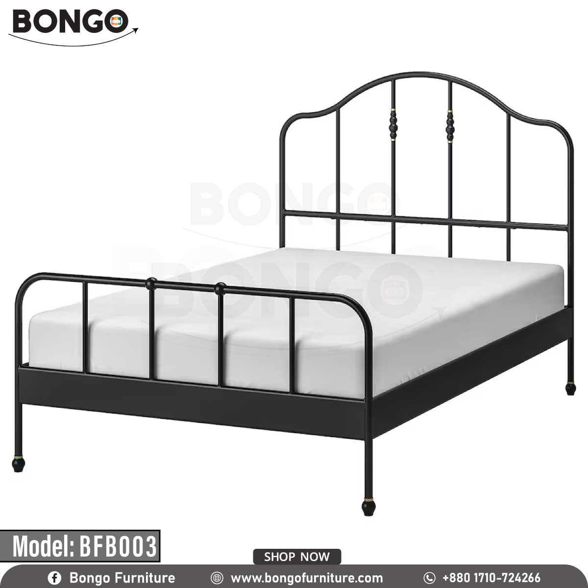 Cloud Metallic Bed - BFB003