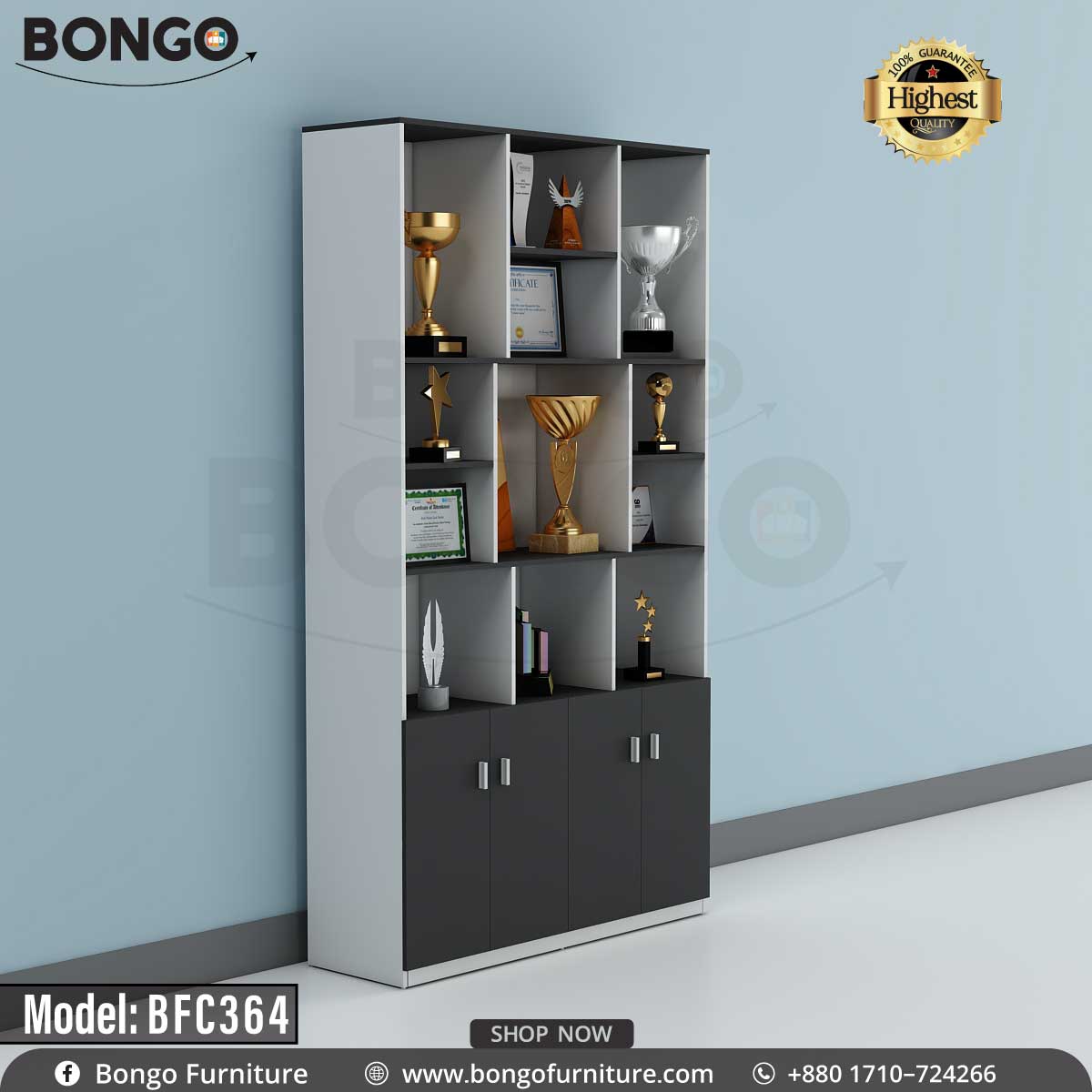 Domicile Trophy Cabinet - BFC364