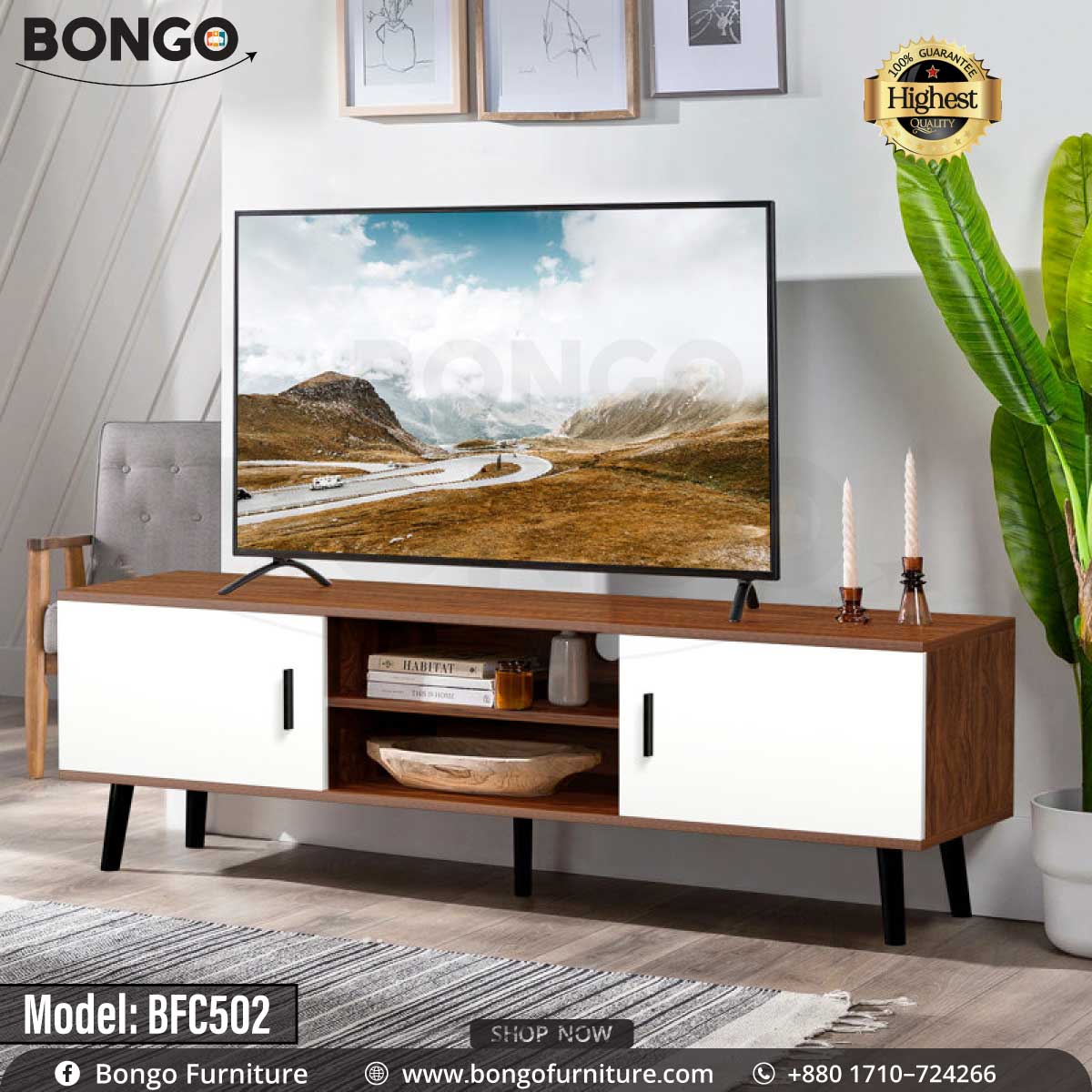 Hutch TV Cabinet - BFC502