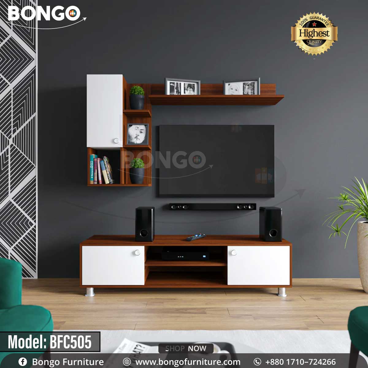 Platform TV Shelf - BFC505