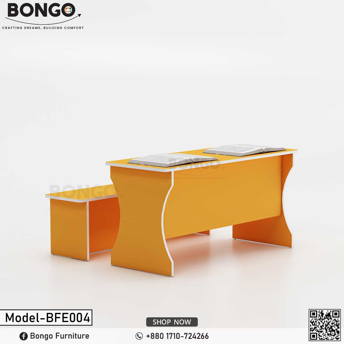 Pre School Bench with Stool - BFE004