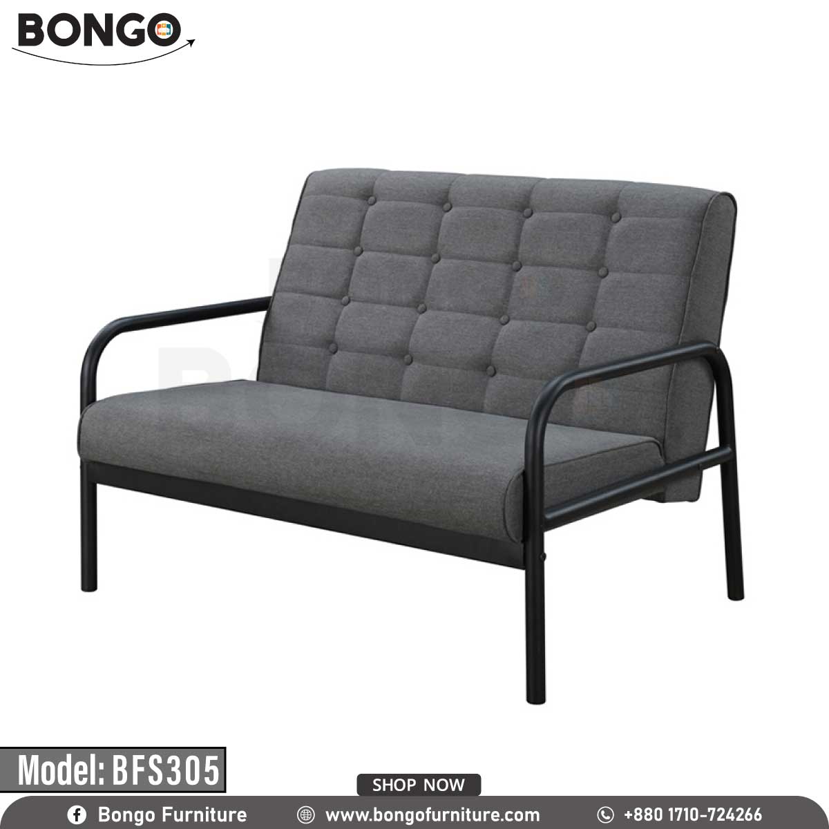 Nimbus Metallic Sofa - BFS305