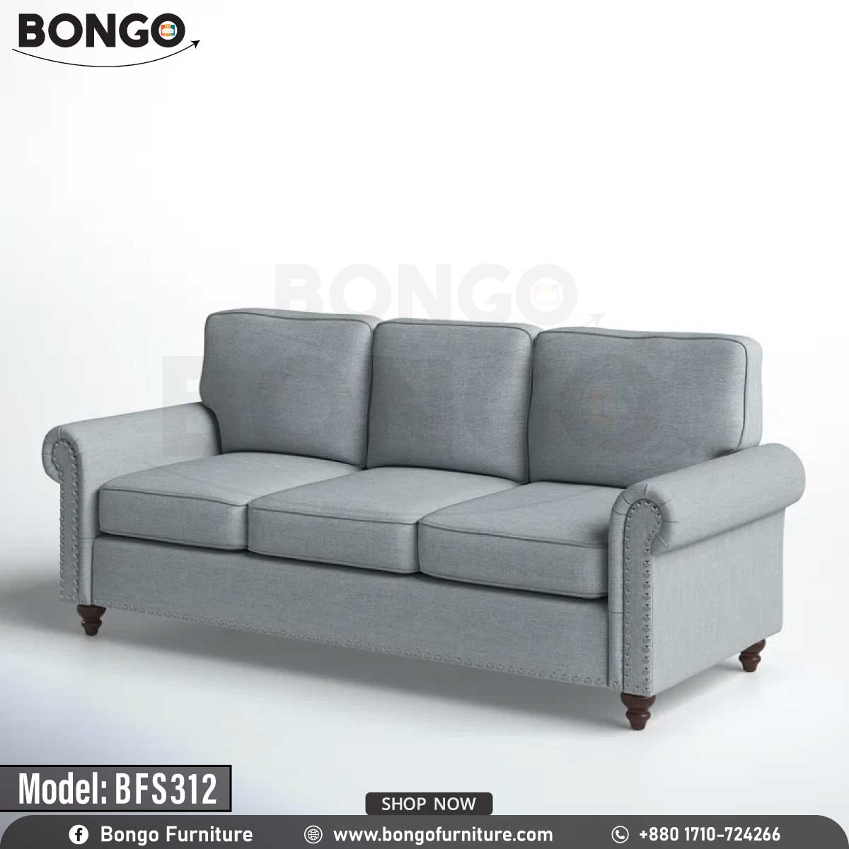 Byron Three Seater Sofa - BFS312