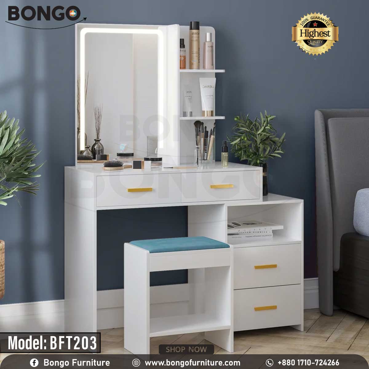 Sophia Dressing Table - BFT203