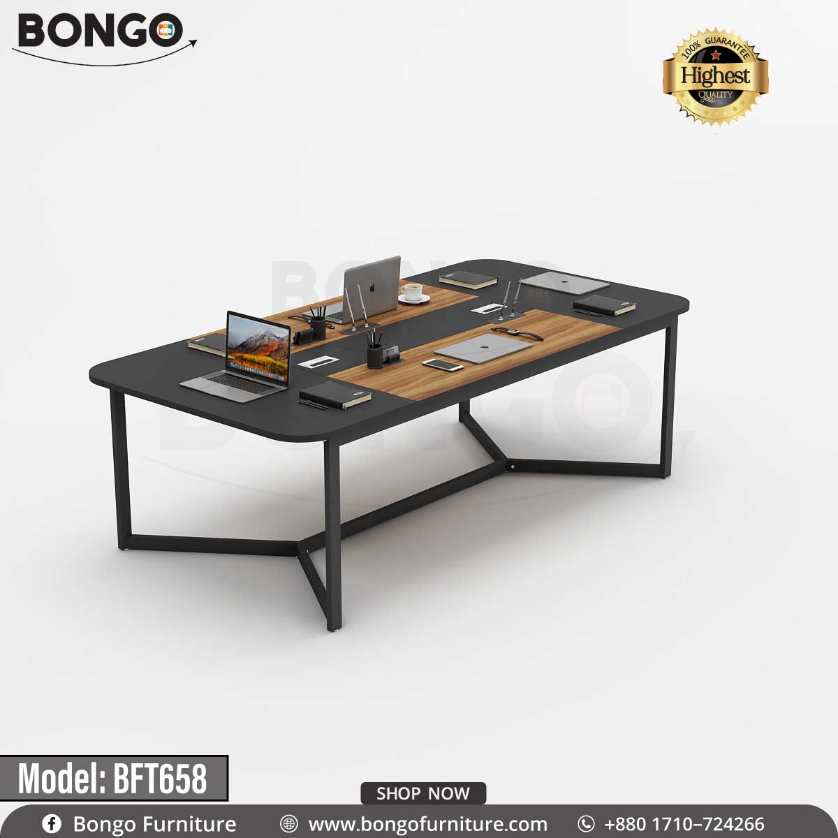 Executive Edition 8 Seater Table - BFT658.