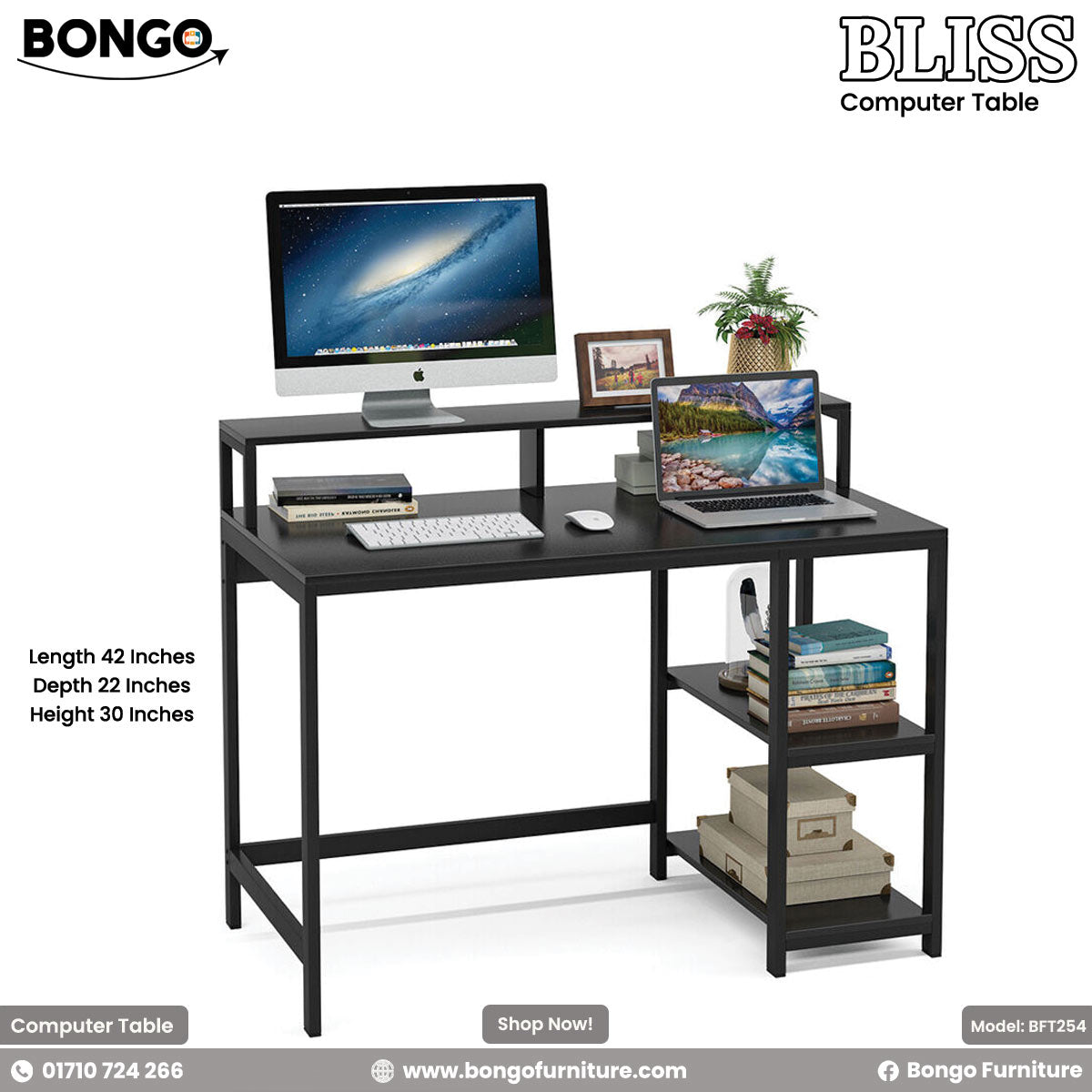 Bliss Computer Table - BFT254