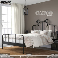 Cloud - Metal Bed | BFB003 (Double Size Bed)