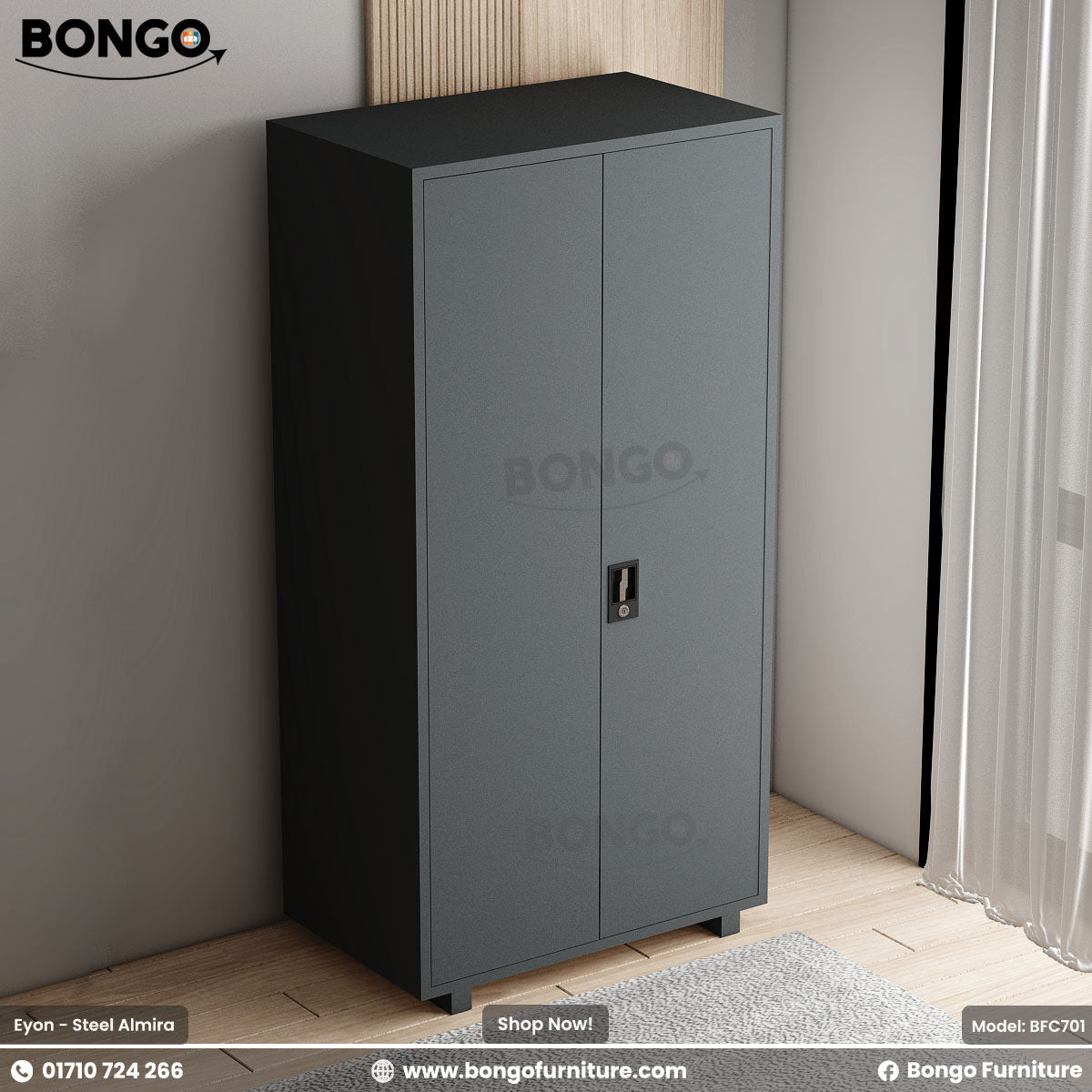 Eyon - Steel Almira | BFC701