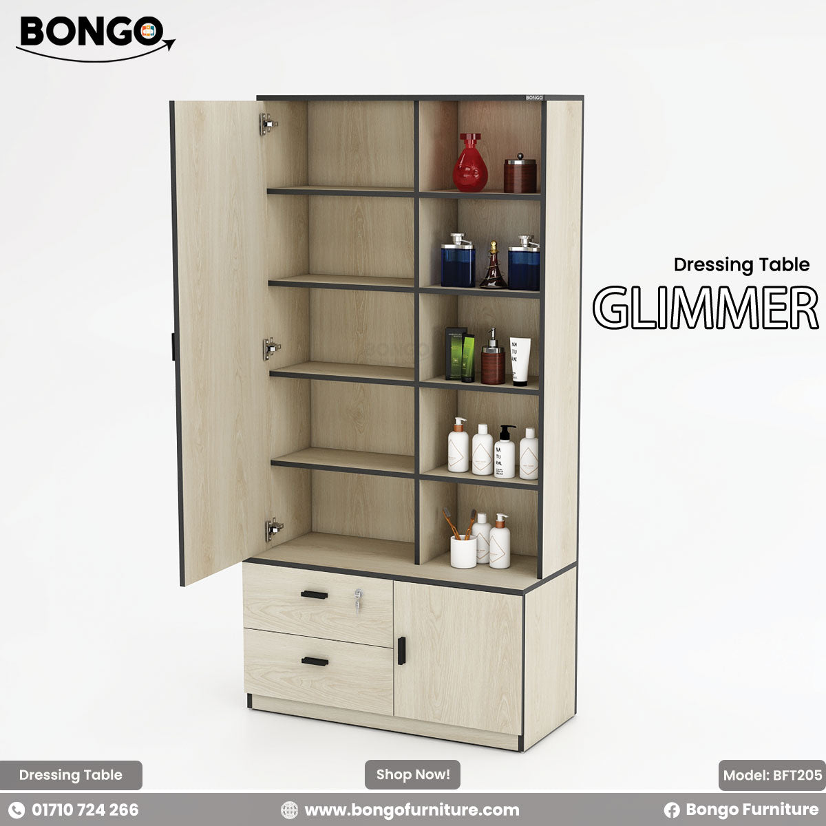 Glimmer Dressing Table - BFT205