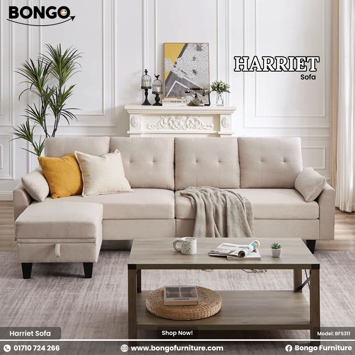 Harriet Family Sofa - BFS311