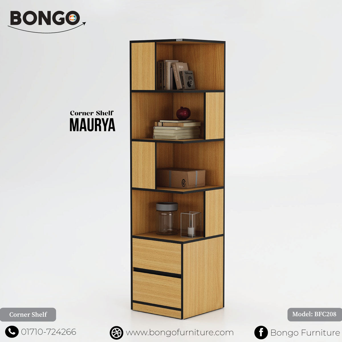 Maurya- Corner Shelf | BFC208