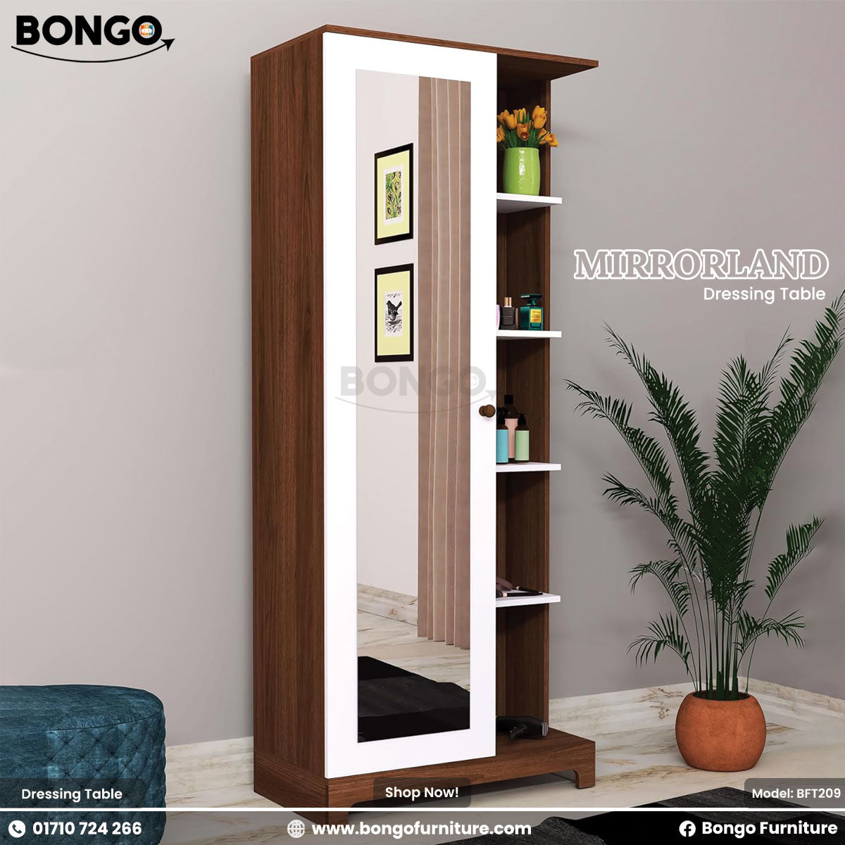 Mirrorland Dressing Table - BFT209