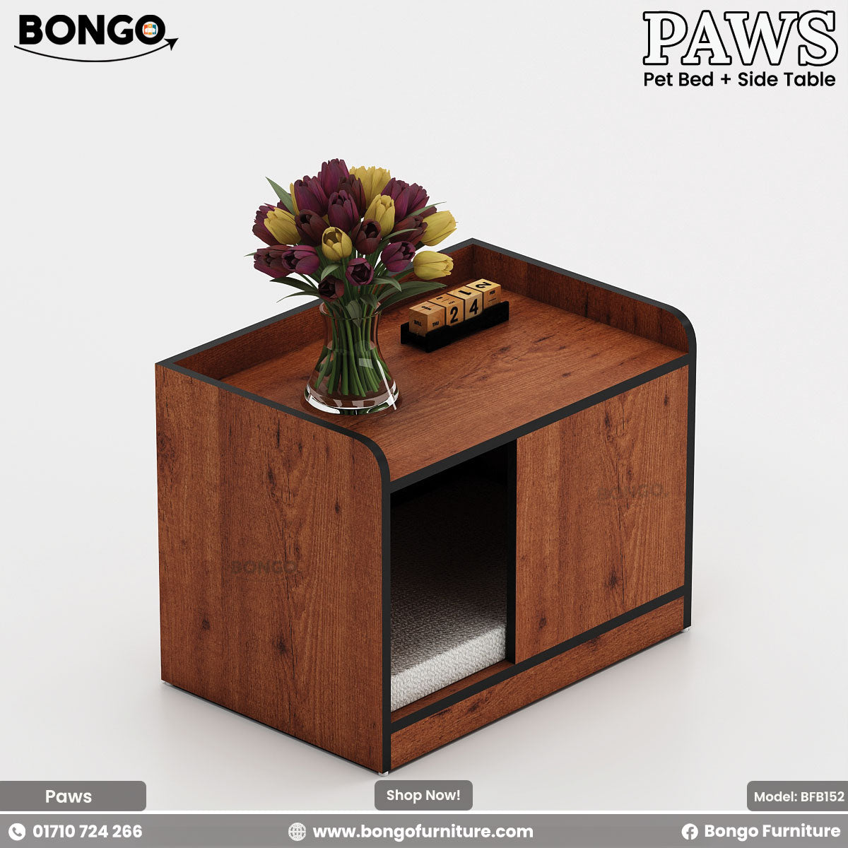 Paws - Cat Bed and Side Table | BFB152