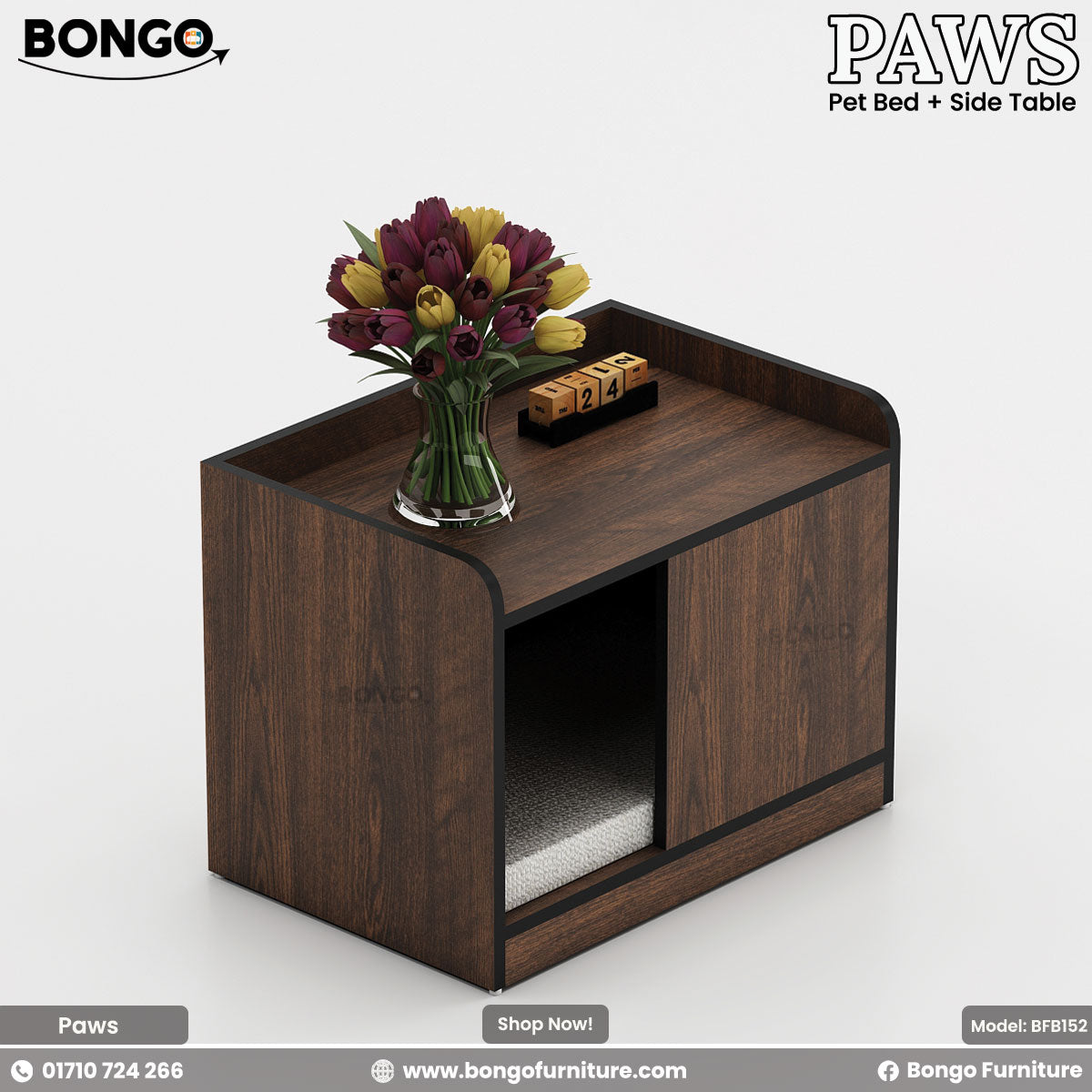 Paws - Cat Bed and Side Table | BFB152