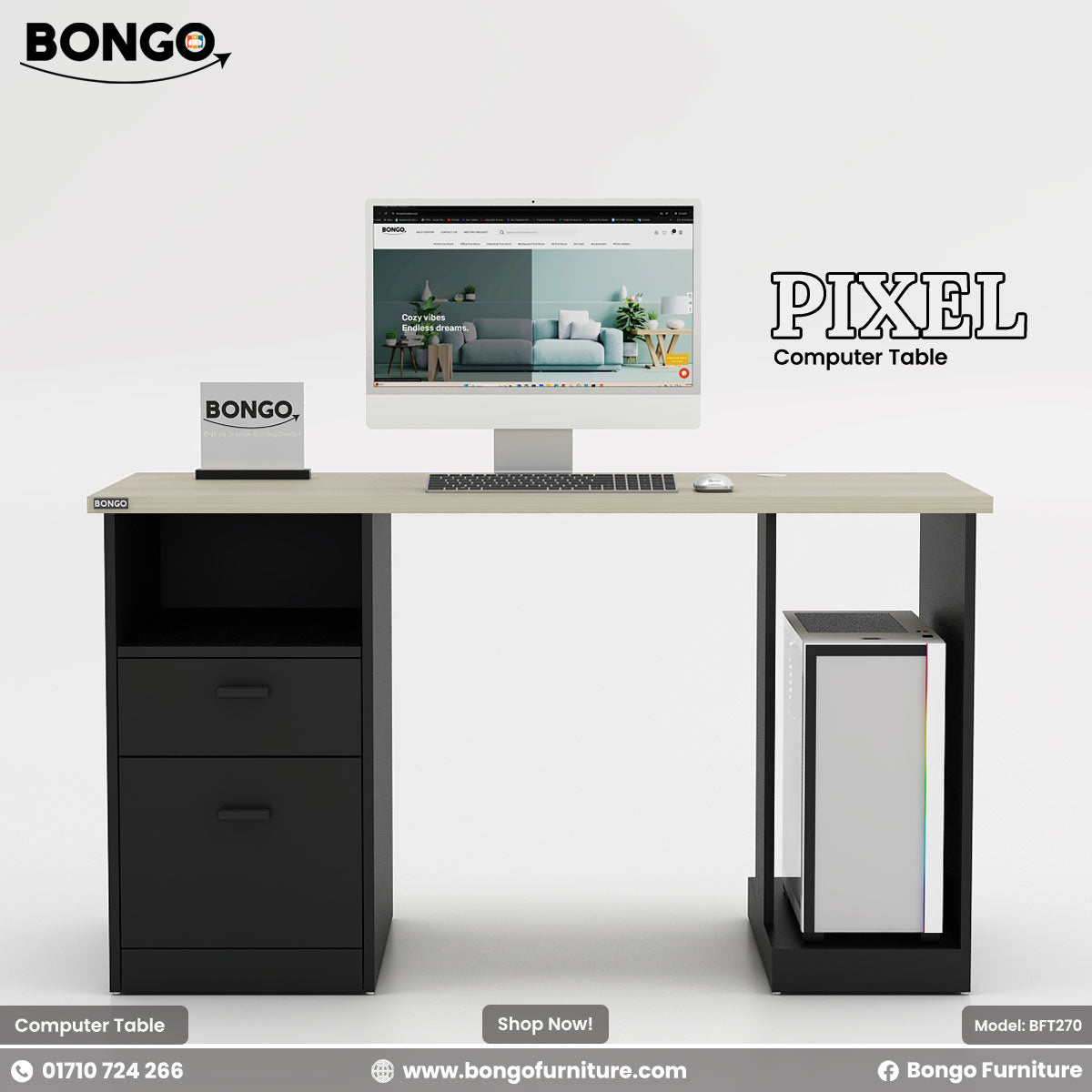 Pixel Computer Table - BFT270