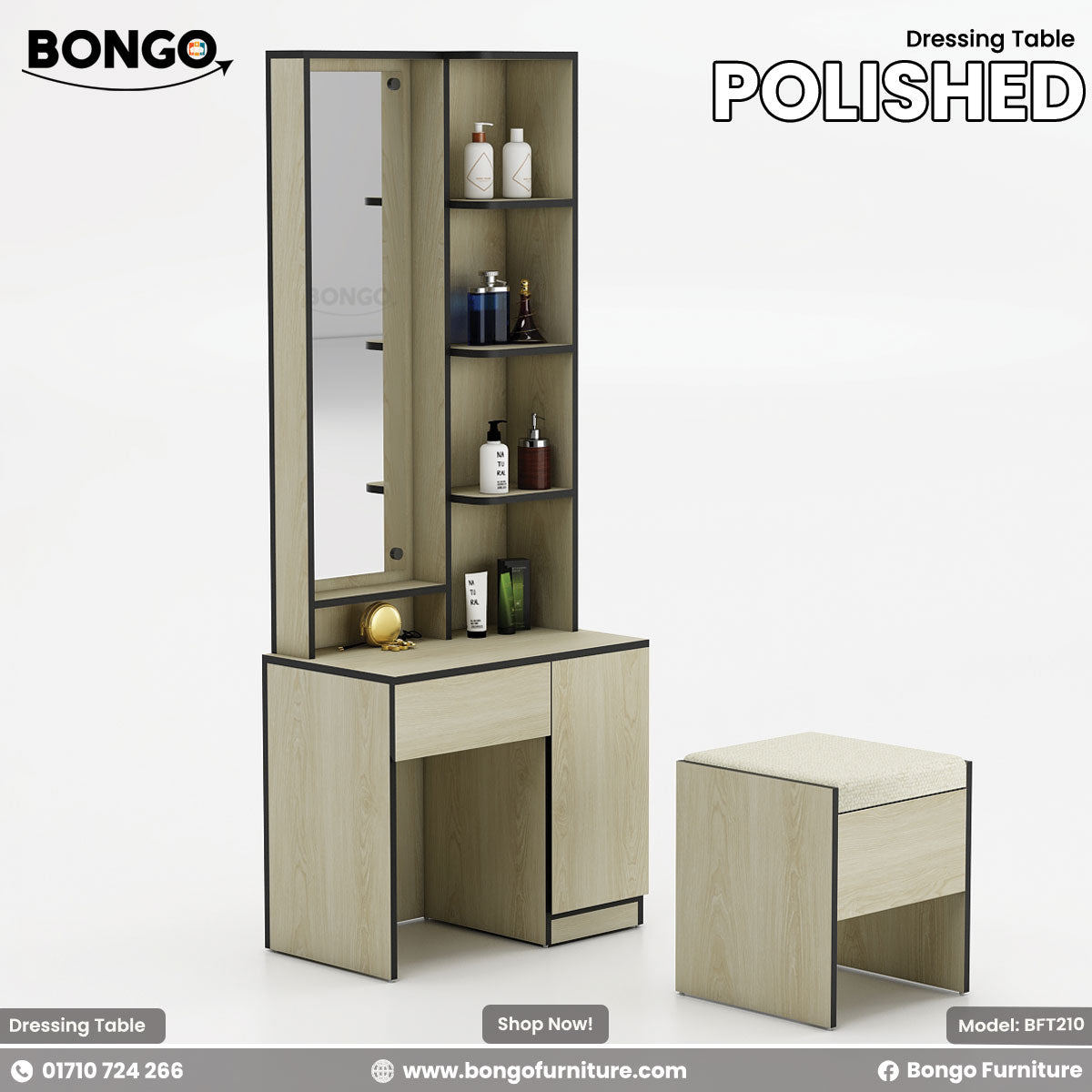 Polished Dressing Table - BFT210