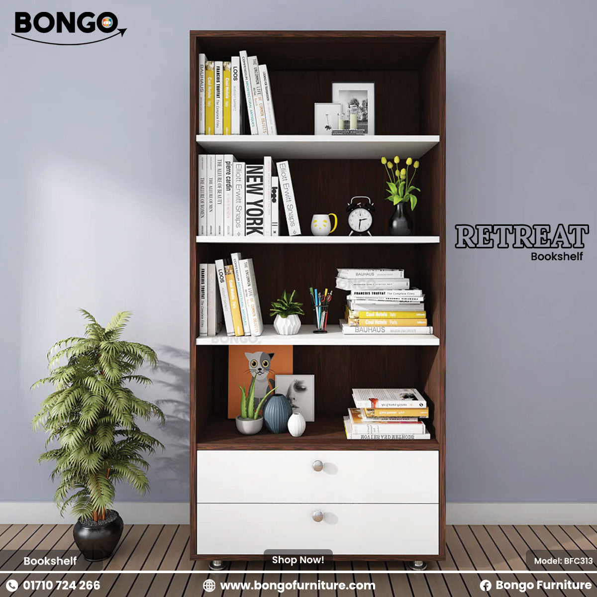 Retreat Bookshelf - BFC313
