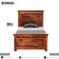 Rihla - Wooden Bed | BFB056 (Single Bed)