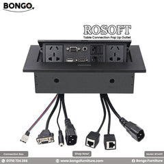 Rosoft - Cable Connection Pop Up Box for Table | BFA401