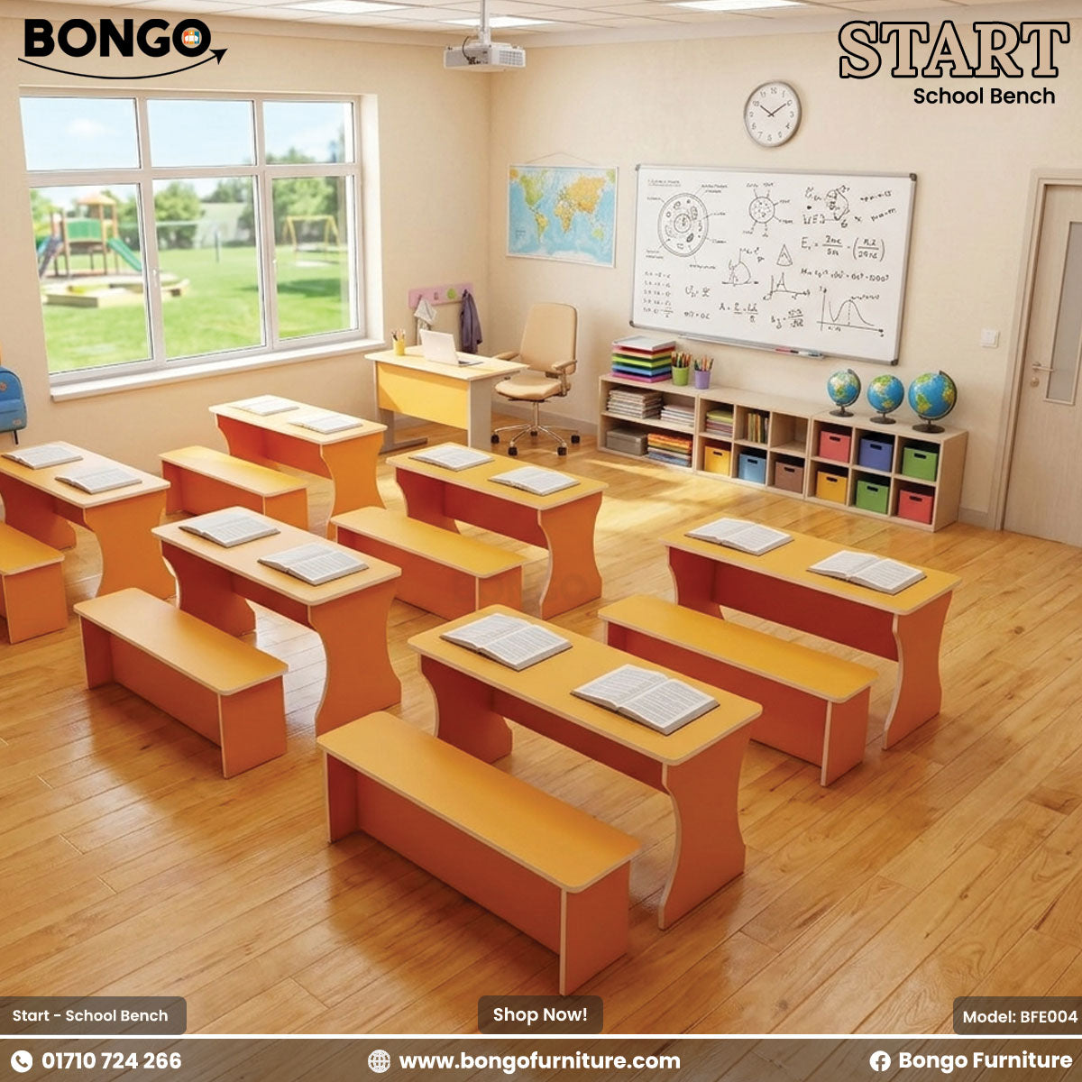 Start - School Bench | BFE004 – Bongo Furniture