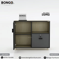 Stepped Mobile File Cabinet - BFC357
