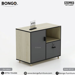 Stepped Mobile File Cabinet - BFC357