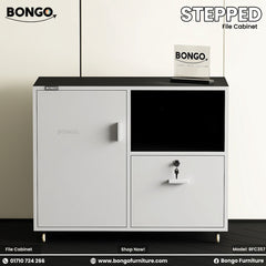 Stepped Mobile File Cabinet - BFC357