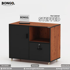 Stepped Mobile File Cabinet - BFC357