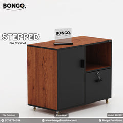 Stepped Mobile File Cabinet - BFC357