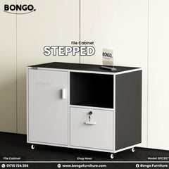 Stepped Mobile File Cabinet - BFC357