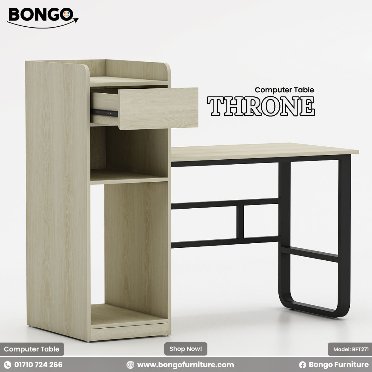 Throne Computer Table - BFT271