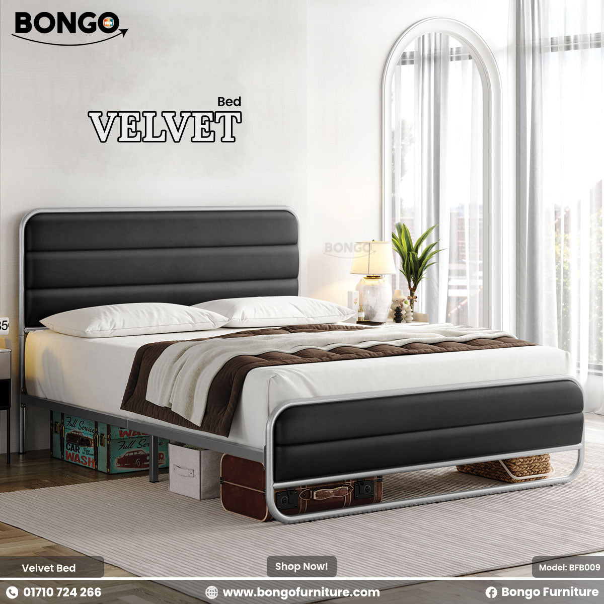 Velvet - Queen Size Bed | BFB009